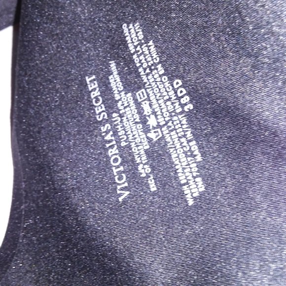 Victoria Secret Bra 38DD Push Up Solid Black Underwire New - Picture 10 of 11